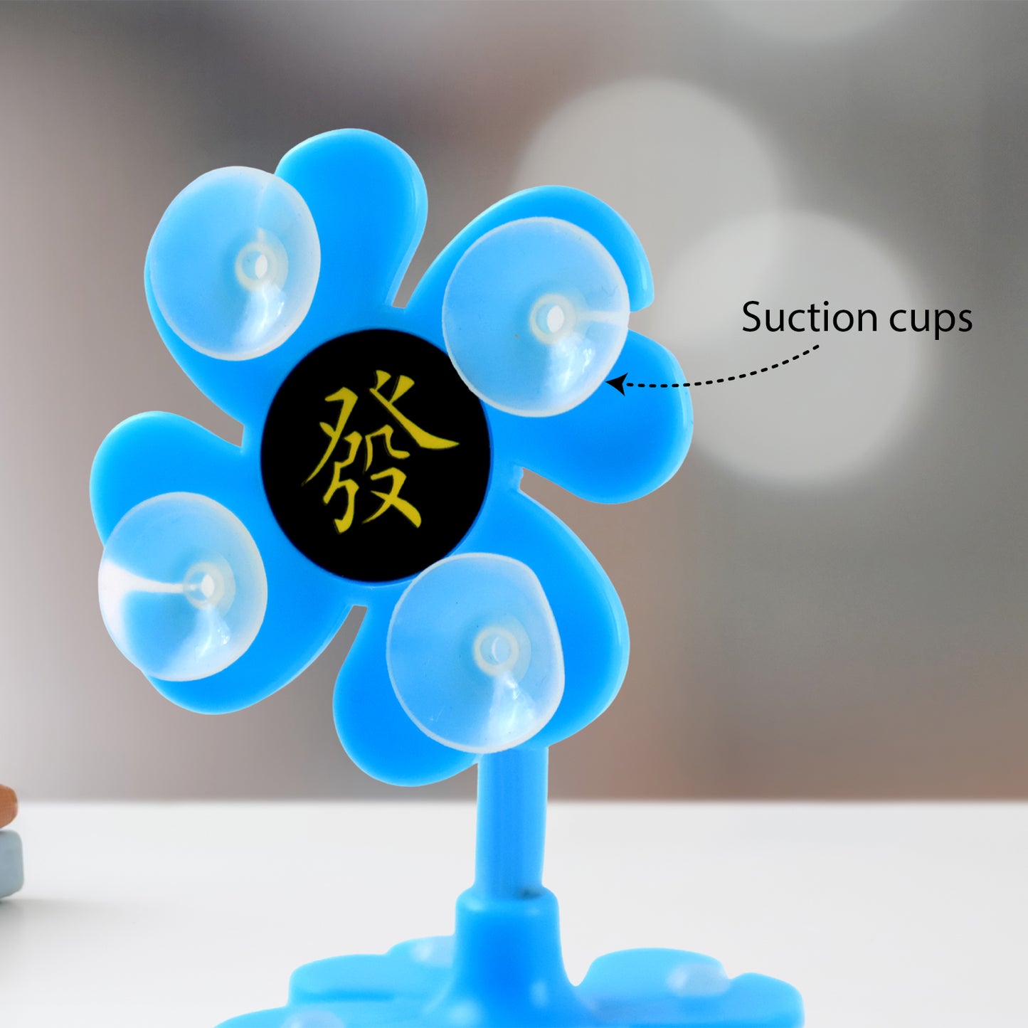 360 Rotatable Flower Shape Cellphone Holder Car  Mount Sucker Stand (Multicolored With Box)) - Happy Price - Image 4