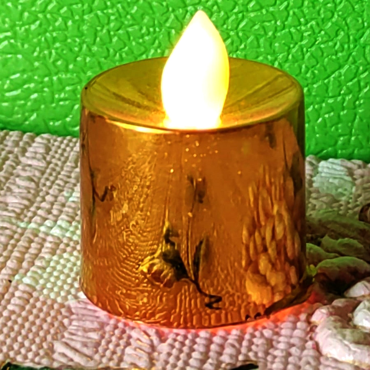 LED Diya Tea Lights - Flameless Plastic Candles (24 Pc Set) - Happy Price - Image 3