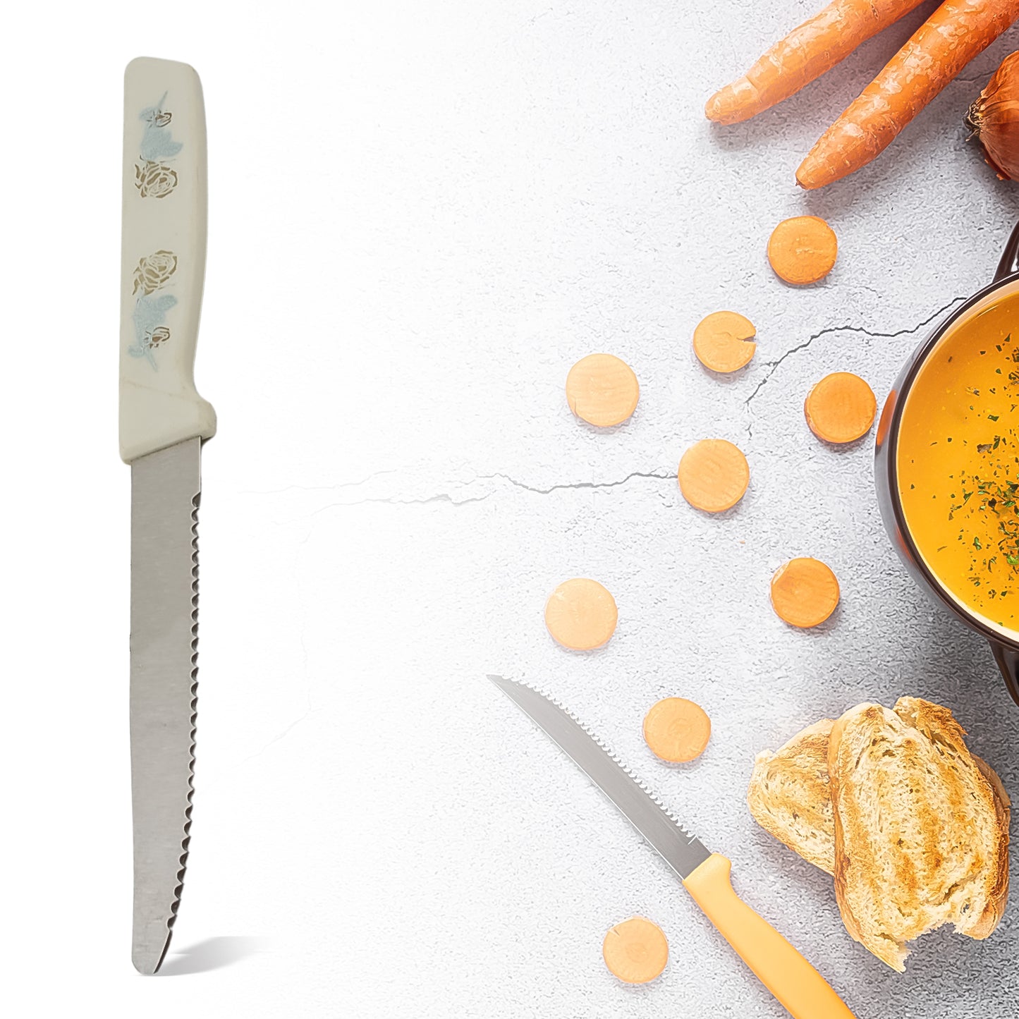 Stainless Steel Egg Slicer  Knife (2 Pc Set) - Happy Price - Image 3