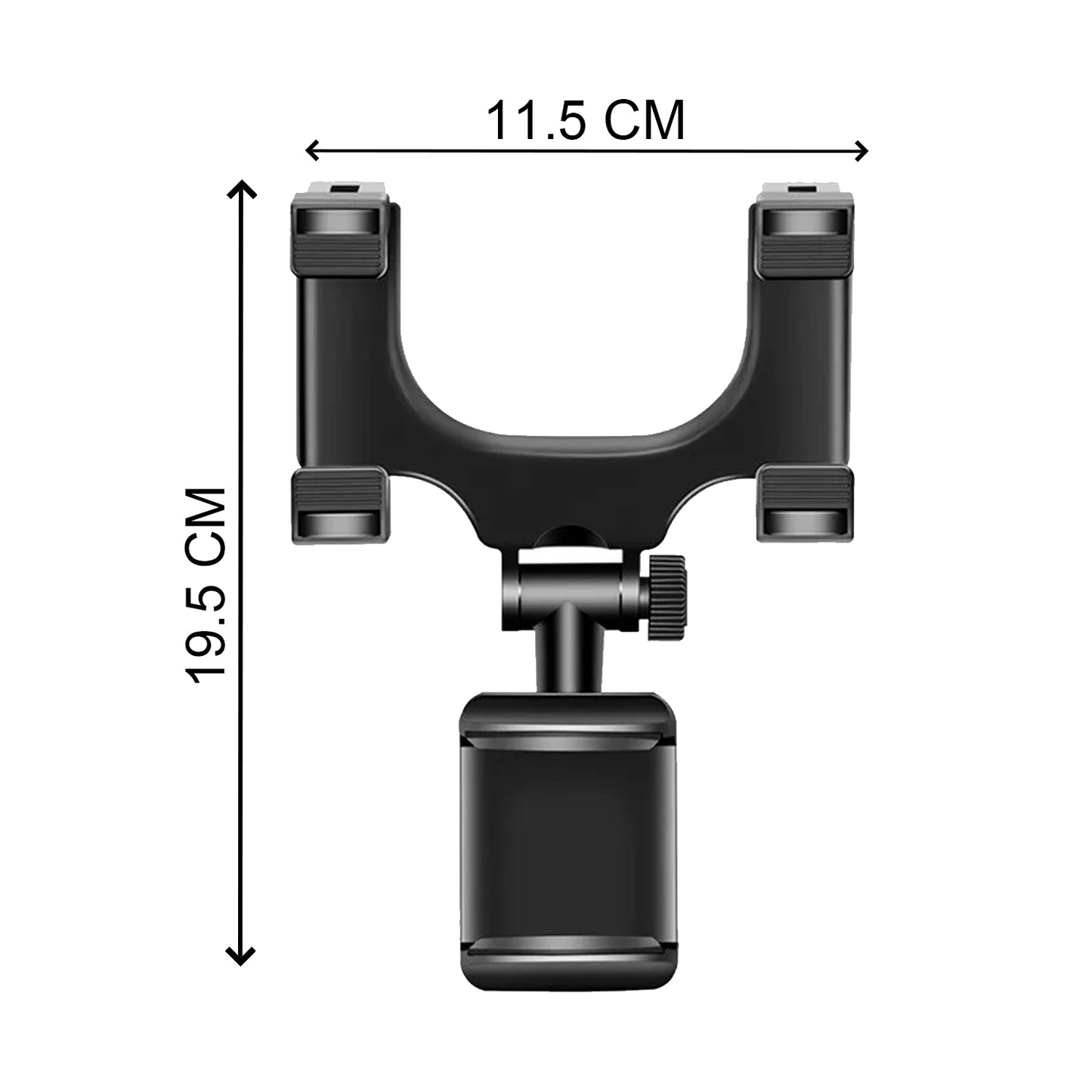 Rear View Mobile Holder Universal Vehicle Rear View Mirror Mobile Phone Mount Stand - Happy Price - Image 4