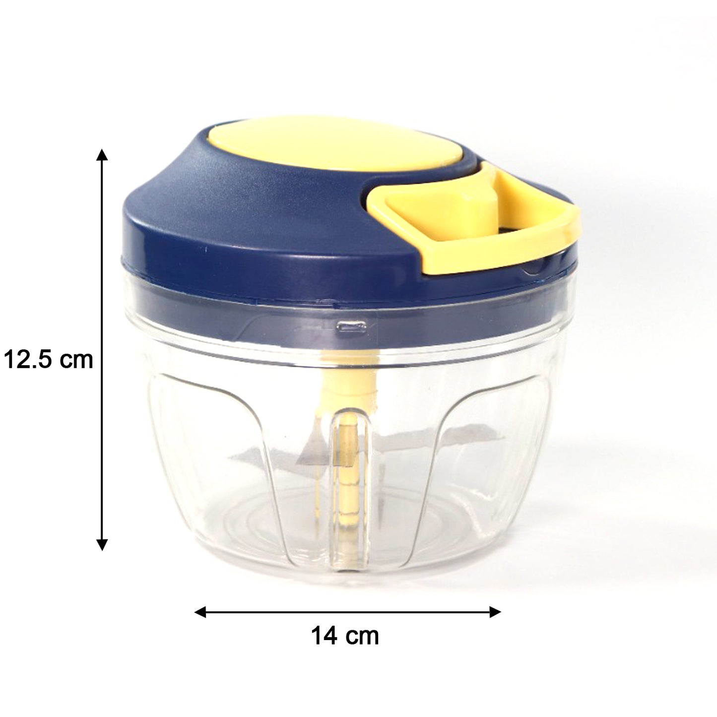 Chopper With 4 Blades For Effortlessly Chopping Vegetables And Fruits For Your Kitchen (650ml) - Happy Price - Image 5