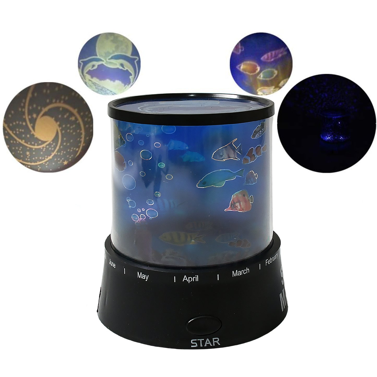 Led Projector Night Light Amazing Lamp 3 Battery Operated Lamps Rotation With The Music Function Master For Kids Bedroom Home Decoration Nightromantic Gift (Battery Not Included  1 Pc) - Happy Price - Image 5