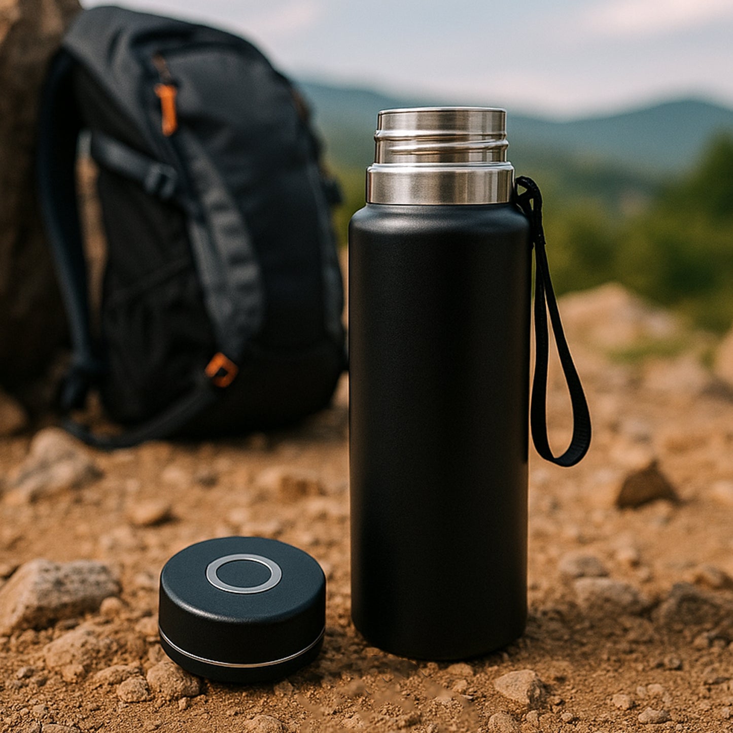 Double Stainless Steel Wall Flask Vacuum Insulated Water Bottle (800 Ml) - Happy Price - Image 4