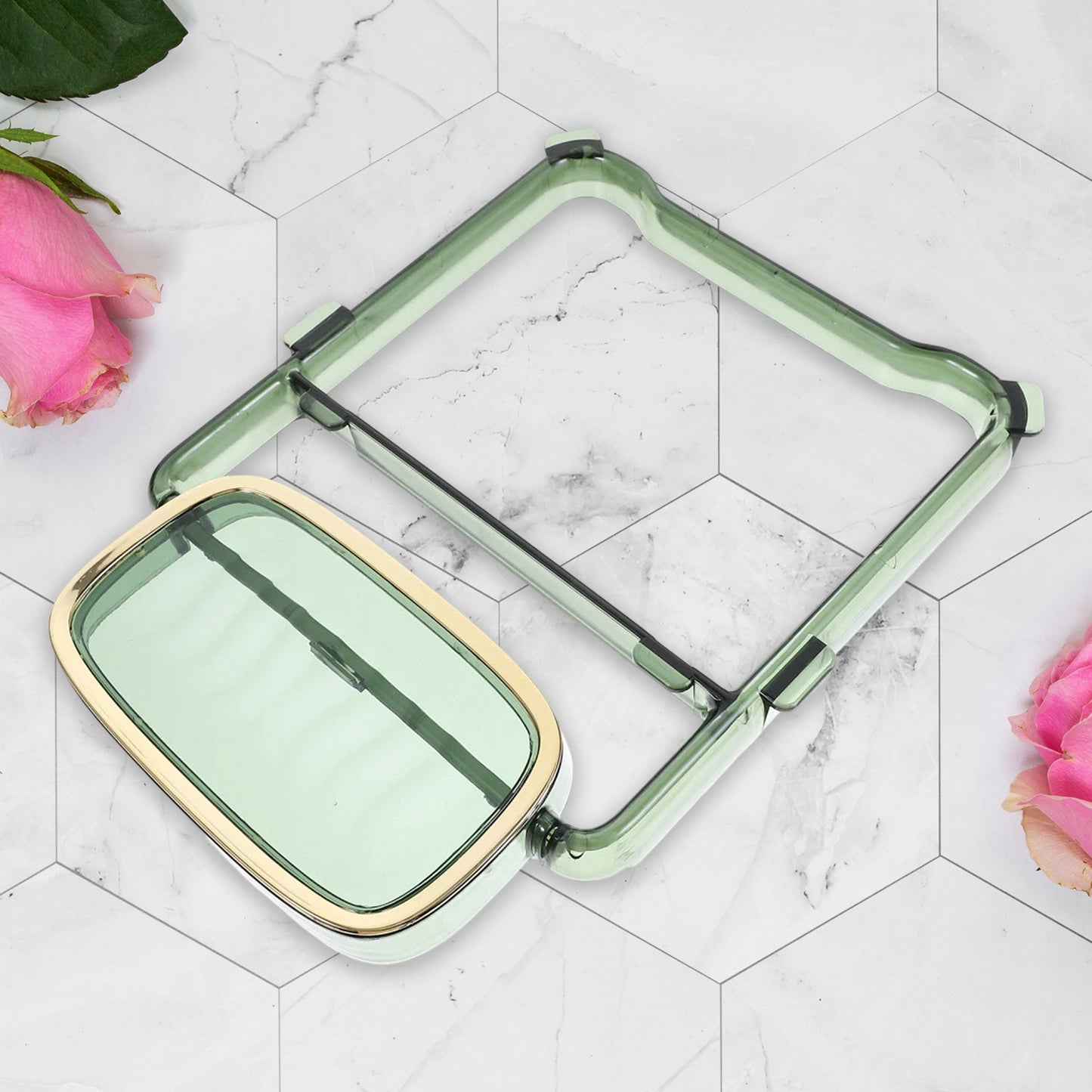 2-in-1 Self-adhesive Towel Hanger  Soap Holder Stand (1 Pc) - Happy Price - Image 3