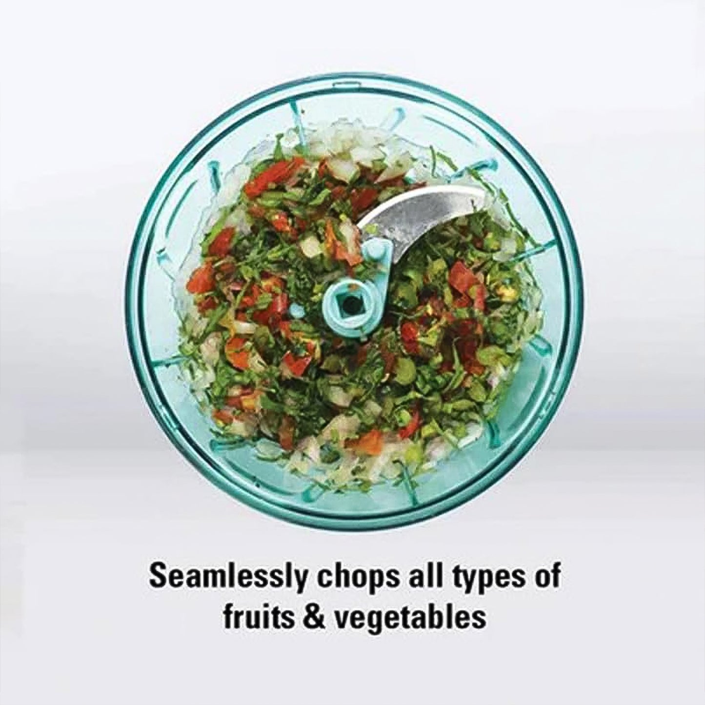 3 Blades Handy Chopper And Slicer Used Widely For Chopping And Slicing (450 Ml  1 Pc) - Happy Price - Image 5