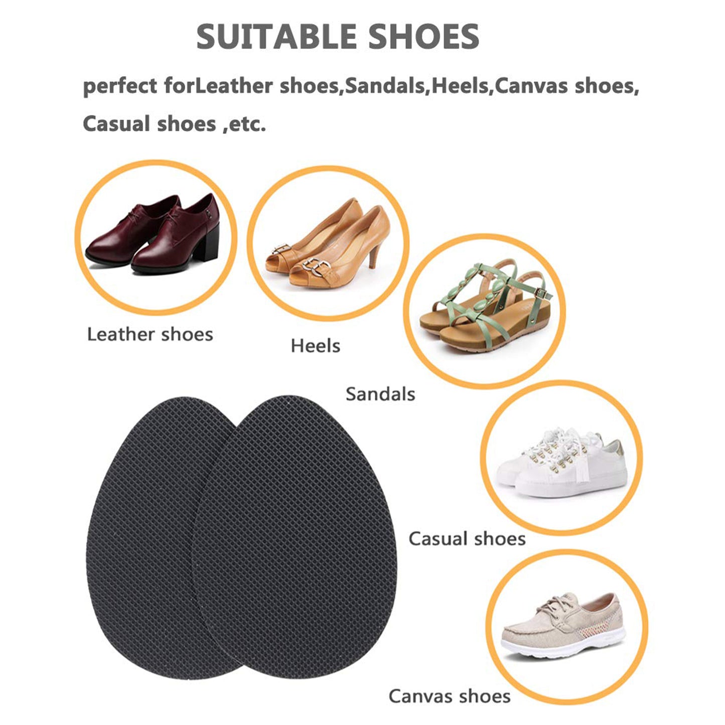 Self Adhesive Anti Slip Grip Sticker For Shoes Sandals Heels (1 Pc) - Happy Price - Image 2