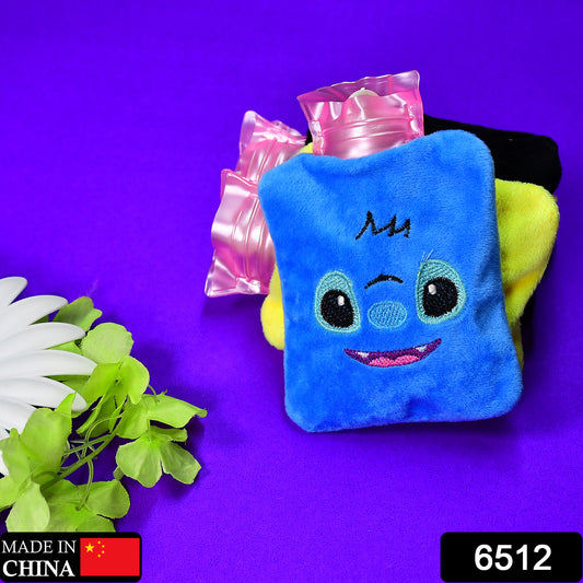 Blue Stitch Small Hot Water Bag With Cover For Pain Relief Neck Shoulder Pain And Hand Feet Warmer Menstrual Cramps.