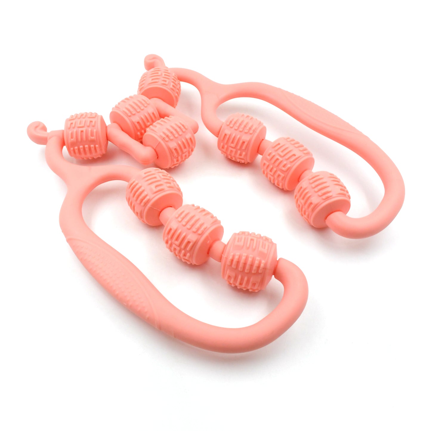 Muscle Massage Roller 10 Wheels Relieve Soreness Leg Muscle Roller Fitness Roller Muscle Relaxer Massage Roller Ring Clip All Round Massaging Uniform Force Elastic Pp Drop Shaped For Home Use (1 Pc) - Happy Price - Image 4