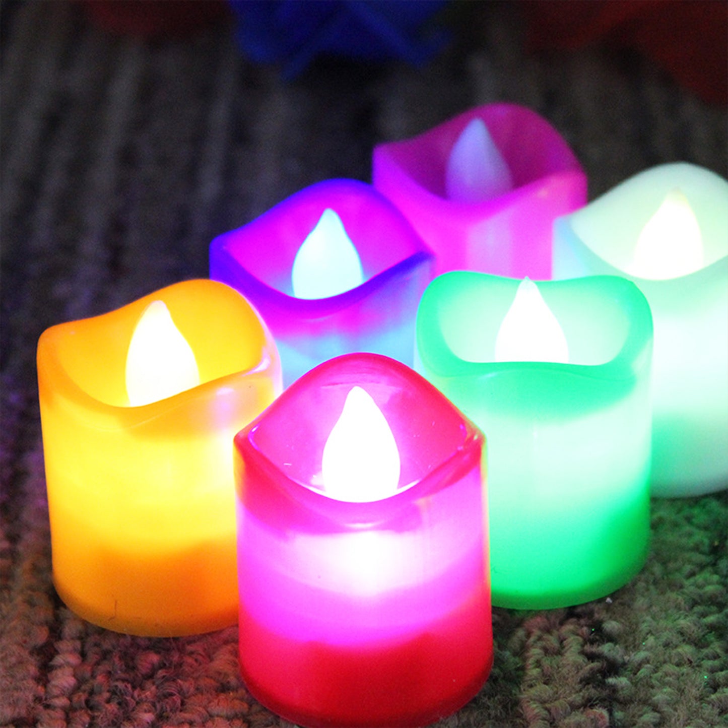 10pcs Festival Decorative - Led Tealight Candles  Battery Operated Candle Ideal For Party. - Happy Price - Image 2
