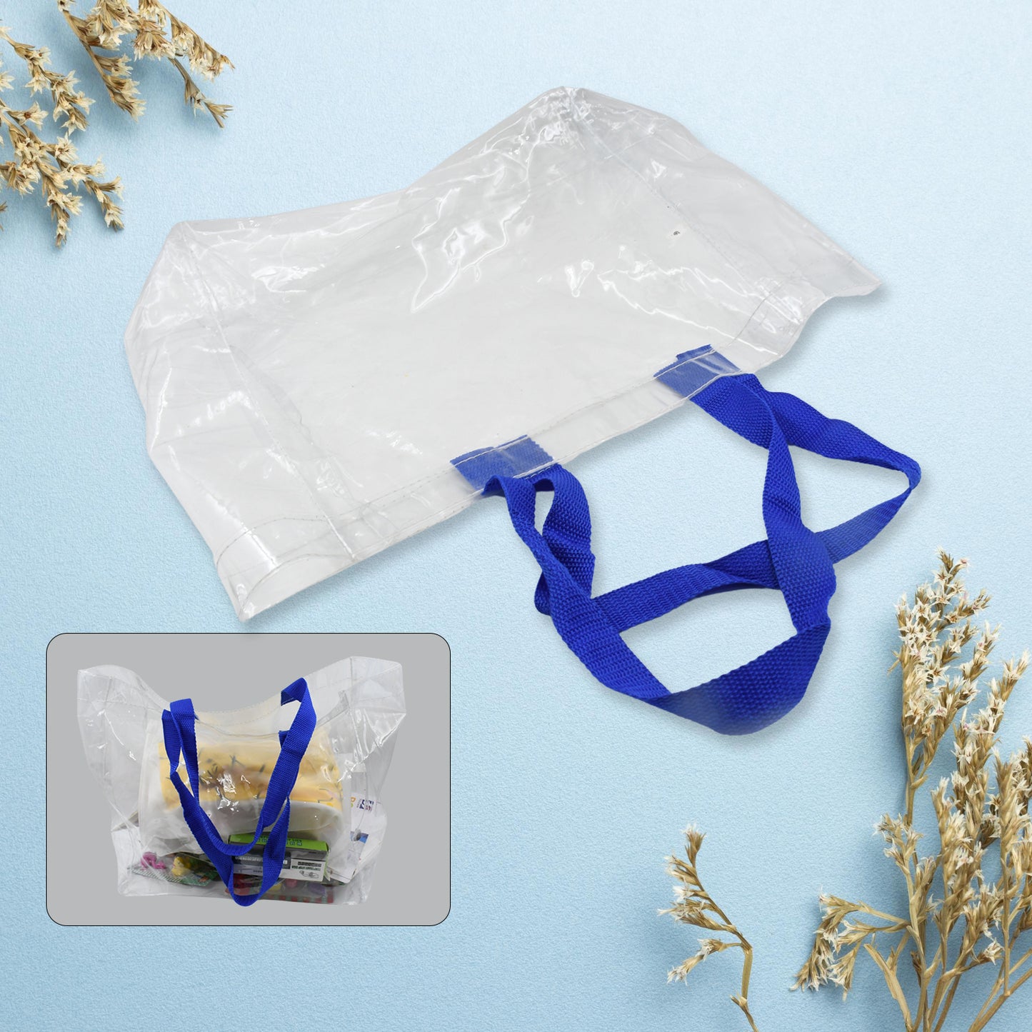 Multifunction Transparent Bag With Handle Bag (453014 Cm  1 Pc) - Happy Price - Image 2