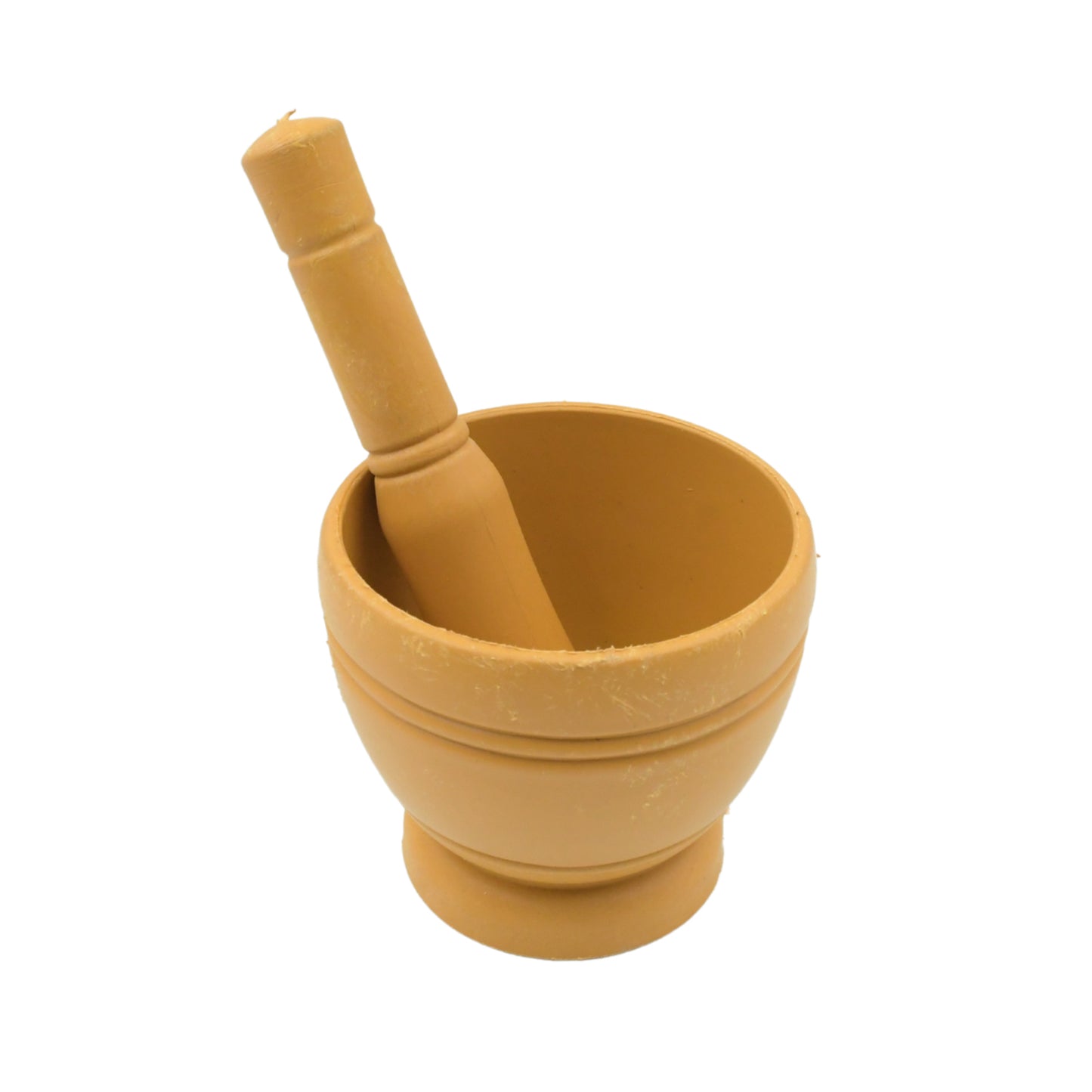 Natural Stone Mortar and Pestle Set for Spices & Herbs - Traditional Indian Khalbatta