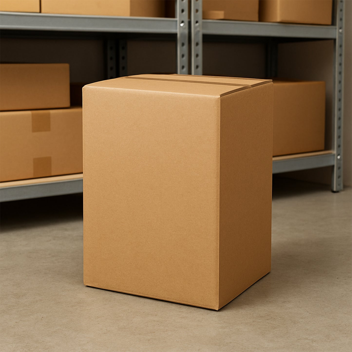 Durable Brown Corrugated Packing Box - 26x20x12 cm, 1 Piece