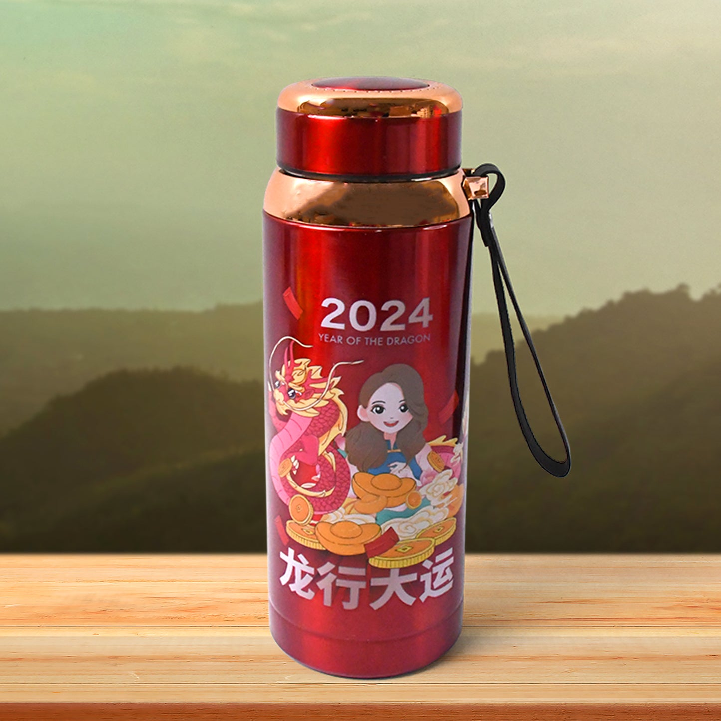 Printed Vacuum Insulated Water Bottle (1pc  800 Ml) - Happy Price - Image 2