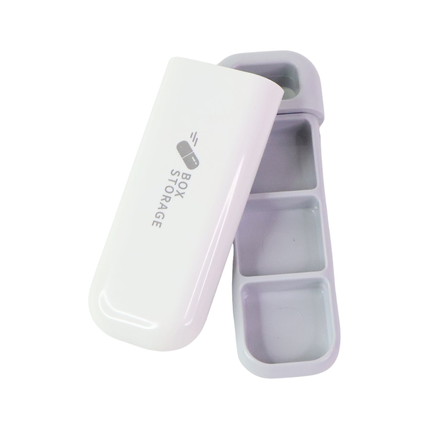 Portable 3-Compartment Pill Organizer Box (1 Pc) - Compact Medicine Holder - Happy Price - Image 2