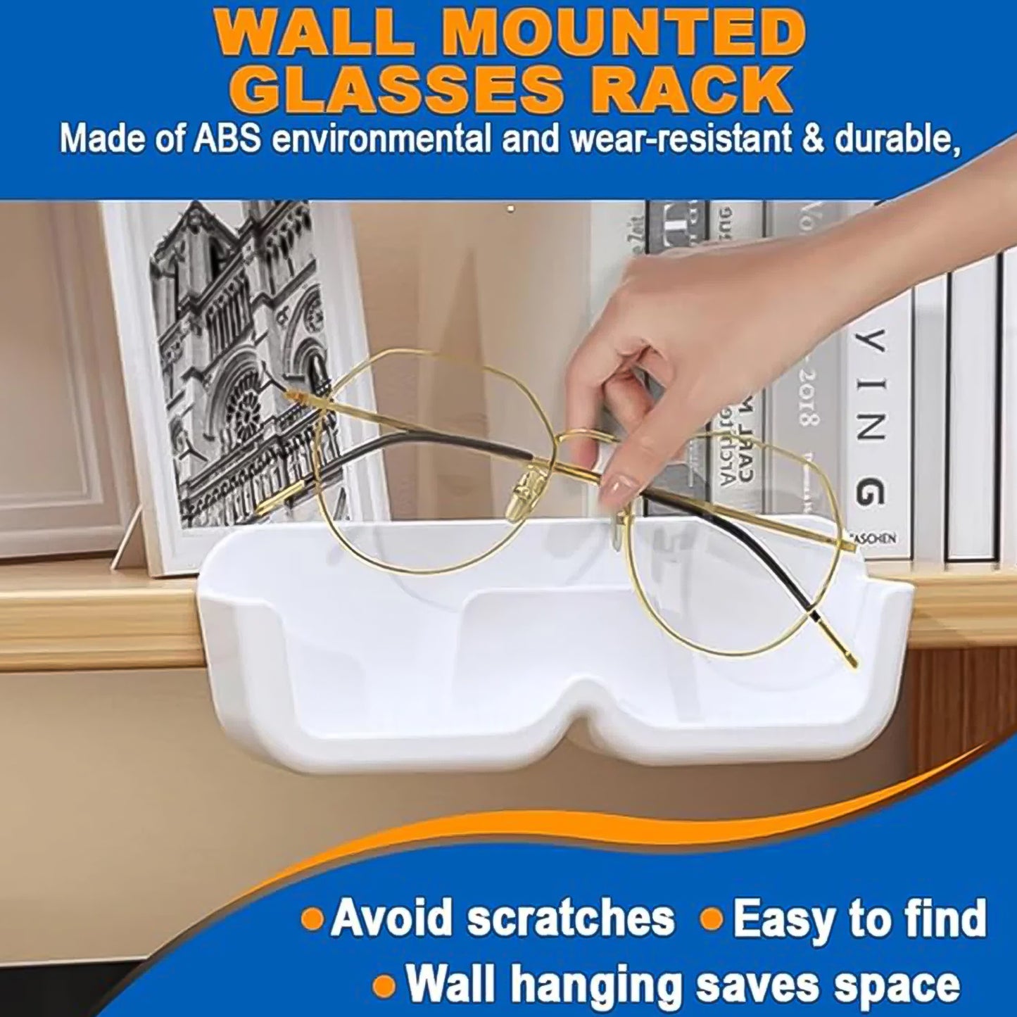 Wall Mounted Sunglasses Holder (4 Pcs Set) - Happy Price - Image 2