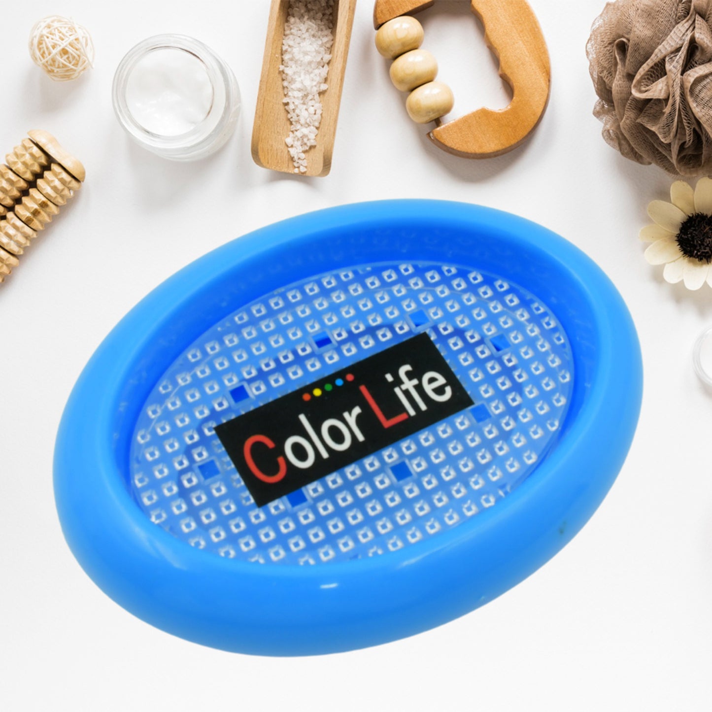 Bathroom Accessories Plastic Soap Case  Soap Dish  Soap Stand Plastic Soap Case Soap Holder Soap Dish For Bathroom Kitchen Sink (Oval  Heart Shape Soap Case  1 Pc ) - Happy Price - Image 2