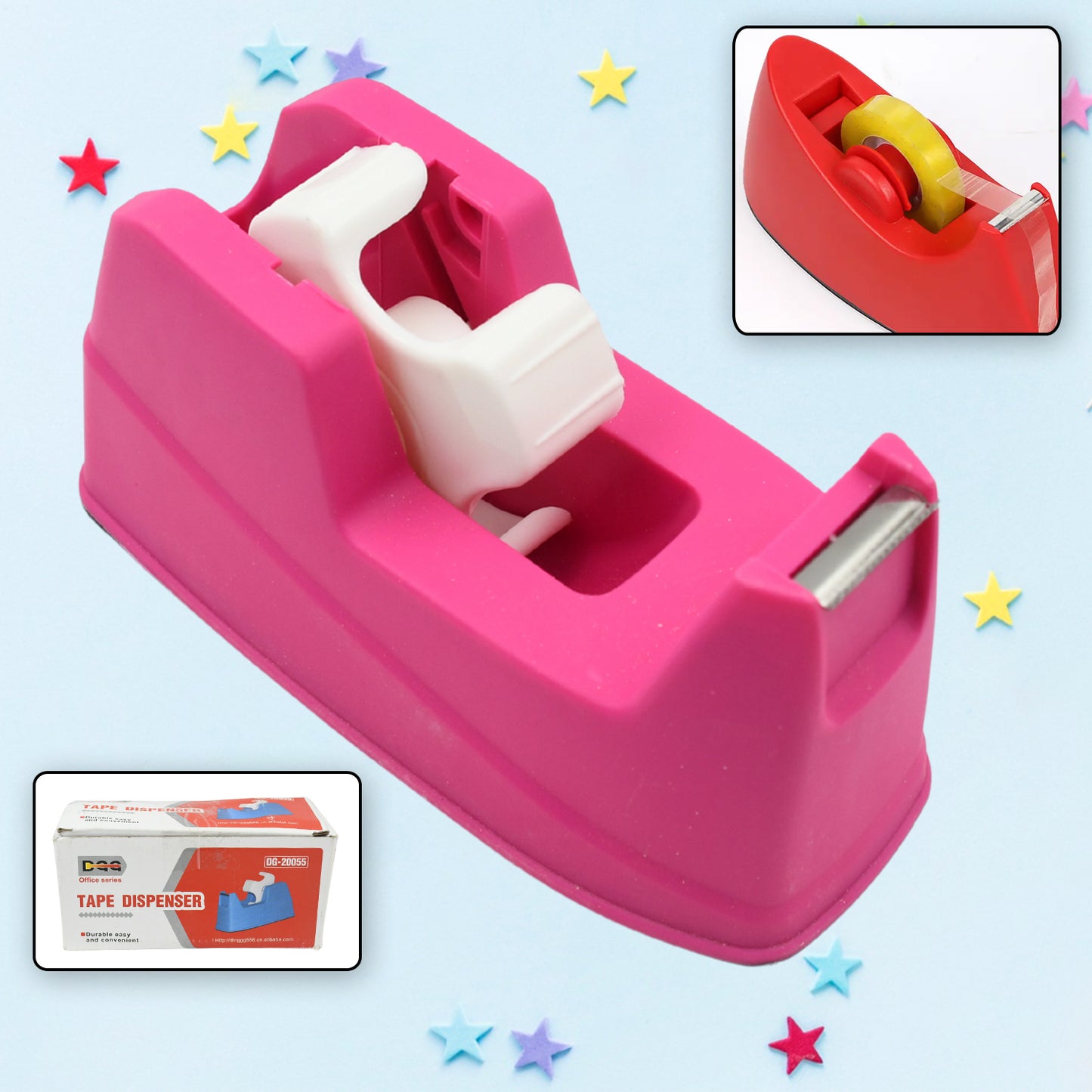 Plastic Tape Dispenser Cutter For Home Office Use Tape Dispenser For Stationary Tape Cutter Packaging Tape (1 Pc  631 Gm) - Happy Price - Image 5