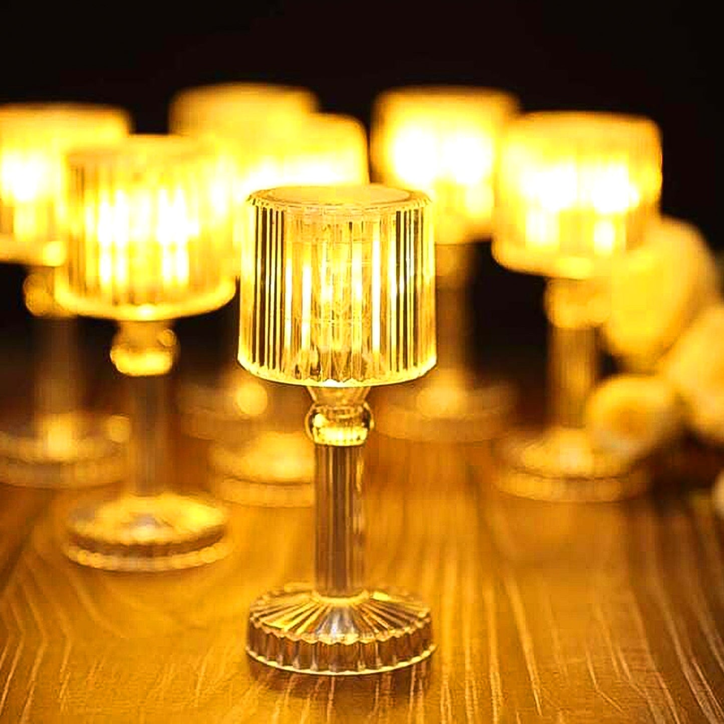 Mini Acrylic Led Desk Lamps Table Lamp Portable Crystal (1 Pc  Small) - Happy Price - Image 2