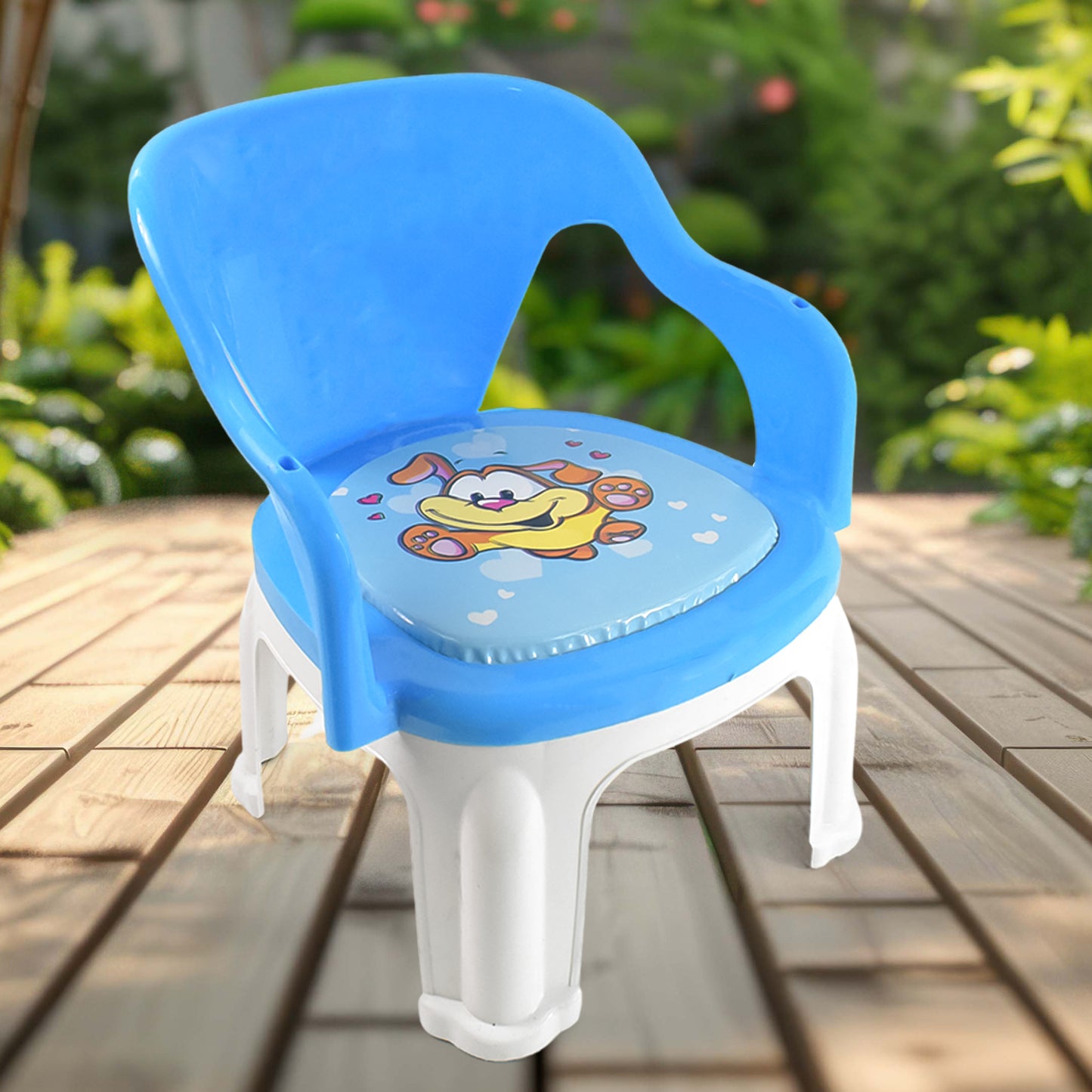 Plastic Multipurpose Strong And Durable Baby Chair With Cushion Base (1 Pc) - Happy Price - Image 2