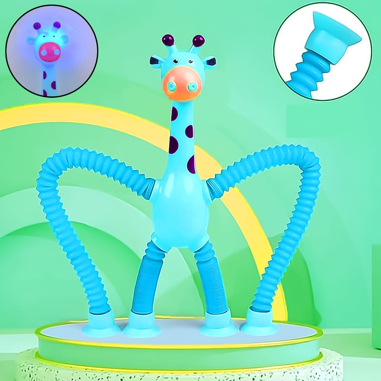 Led Giraffe Telescopic Suction Cup Toys (1 Pc) - Happy Price - Image 2
