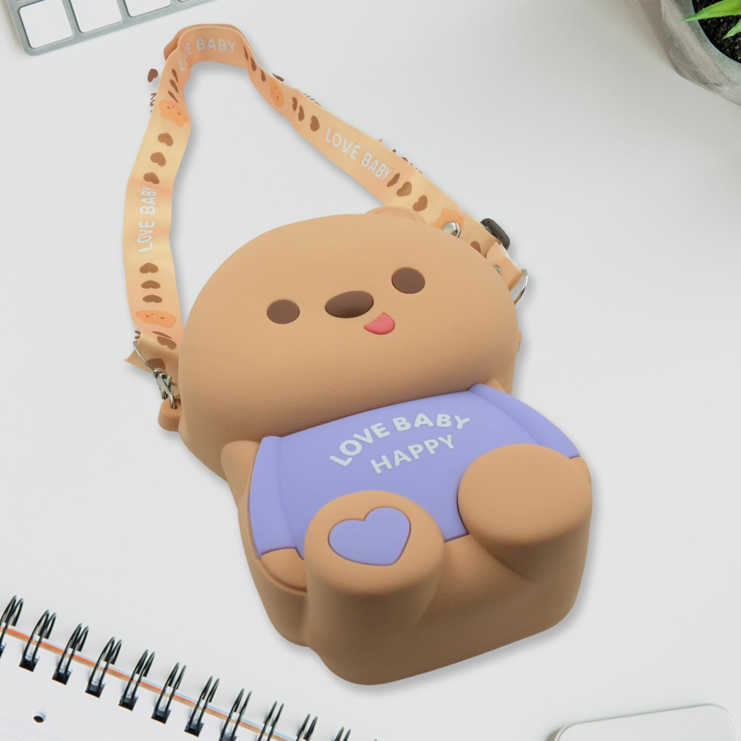 Cute Cartoon Silicone Shoulder Bag for Girls & Women - Portable Mini Handbag