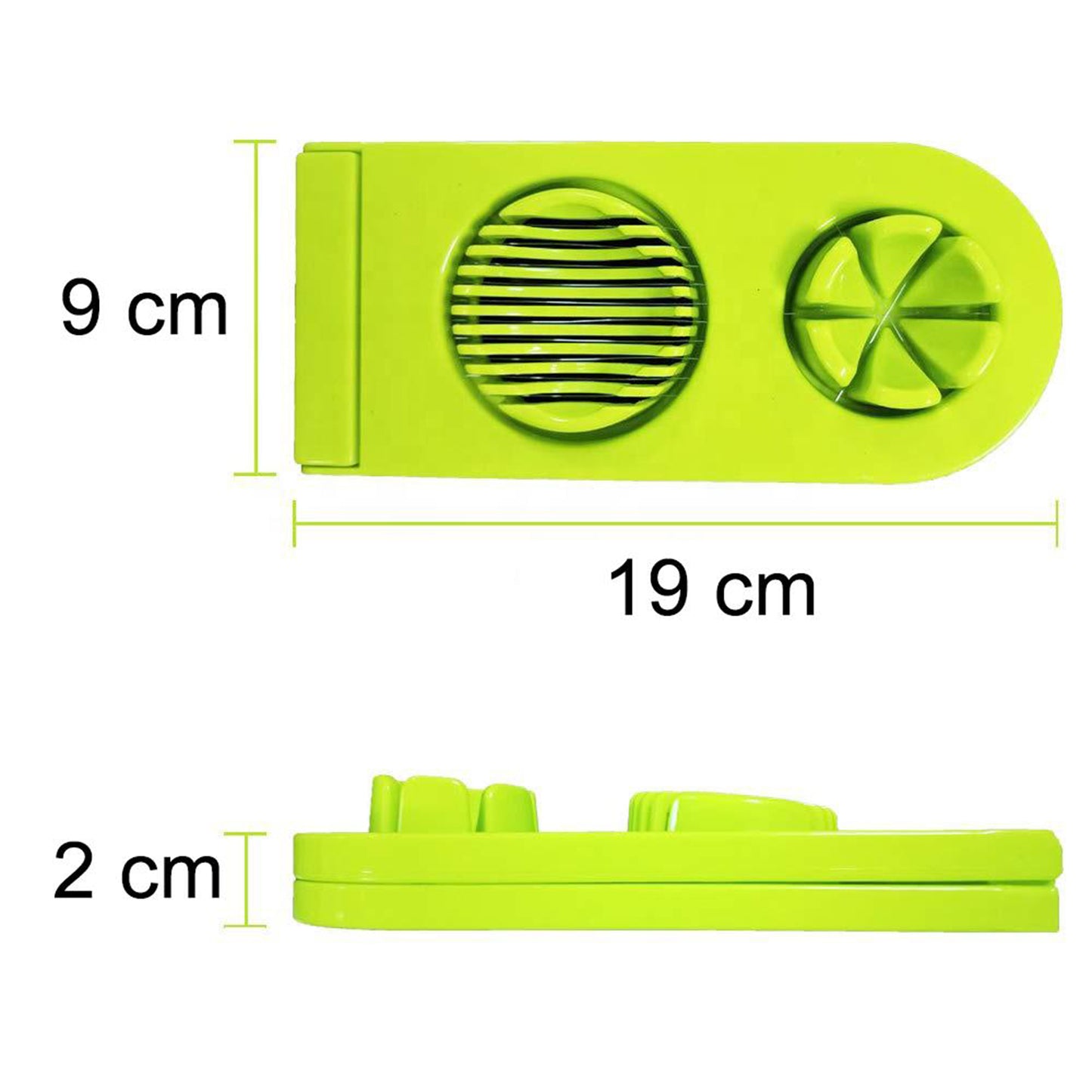 2 In 1 Double Cut Boiled Egg Cutter With Stainless Steel Wire For Easy Slicing Of Boiled Eggs. - Happy Price - Image 4