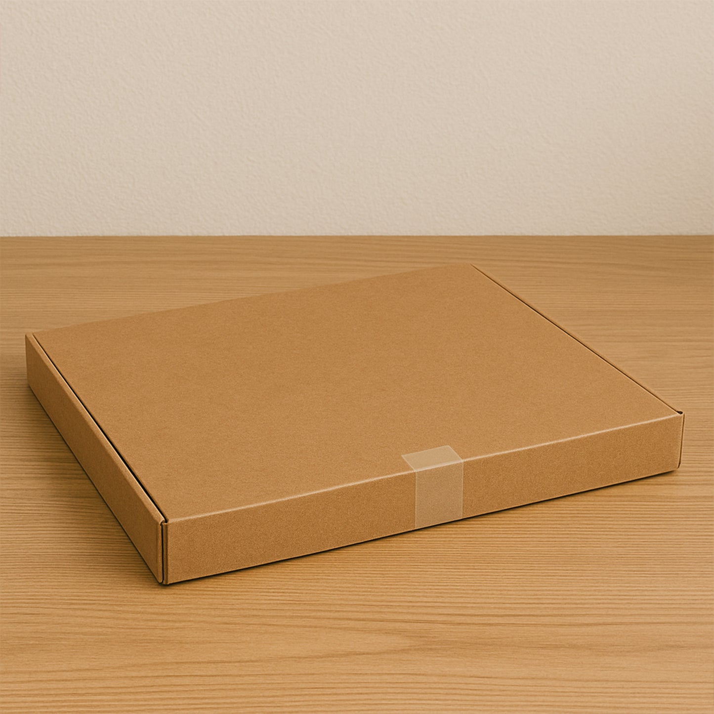 Durable Brown Corrugated Box for Secure Packaging - 44x37x4 cm, 1 Pc