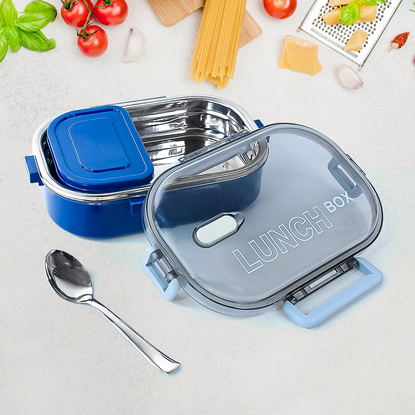 Home Chef Premium Airtight Steel Lunch Box - Happy Price - Image 3