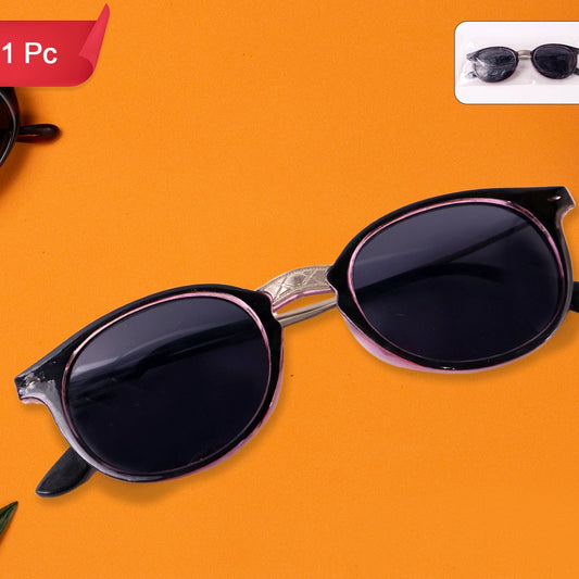 Pink Uv Protected Round Sunglasses Classic Sunglasses For Men  Women Lightweight - Happy Price - Image 1