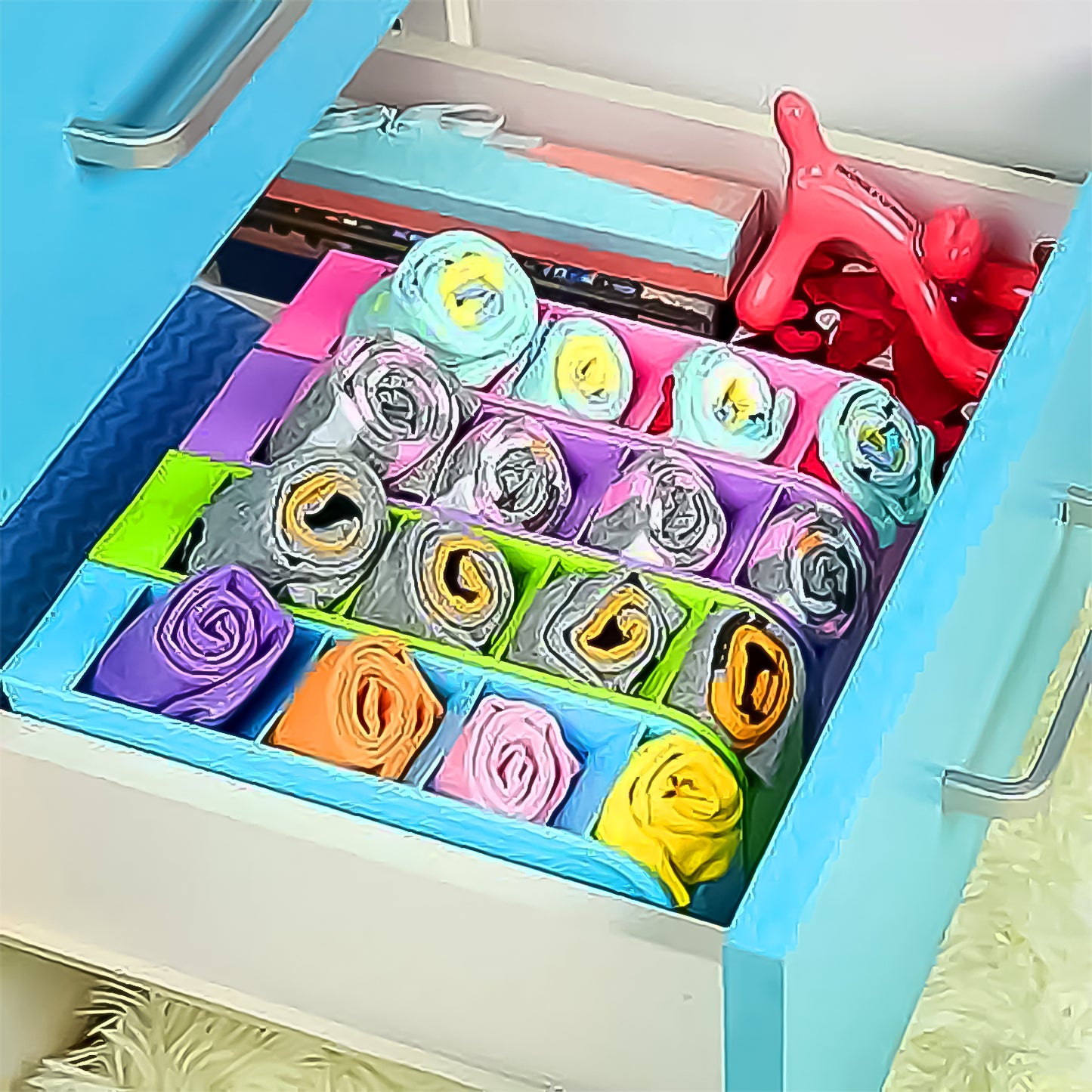 Multipurpose 4 Compartment Pen Holder Office Desktop (1 Pc) - Happy Price - Image 7