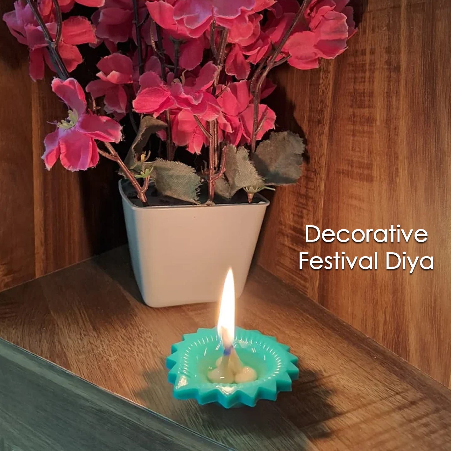 Silicone Diya For Diwali Attractive Design Colourful Diya Combo (12 Pcs Set) - Happy Price - Image 3