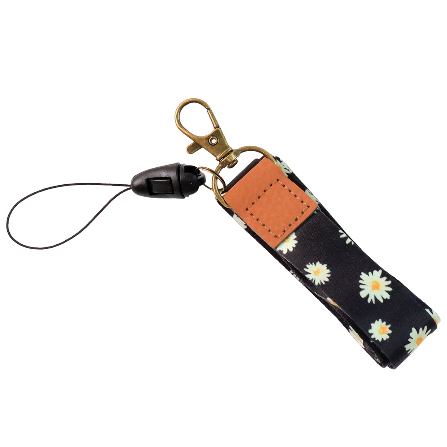 Floral Print Neck Lanyard Strap With Clip Hook  Mobile String (1 Pc) - Happy Price - Image 2
