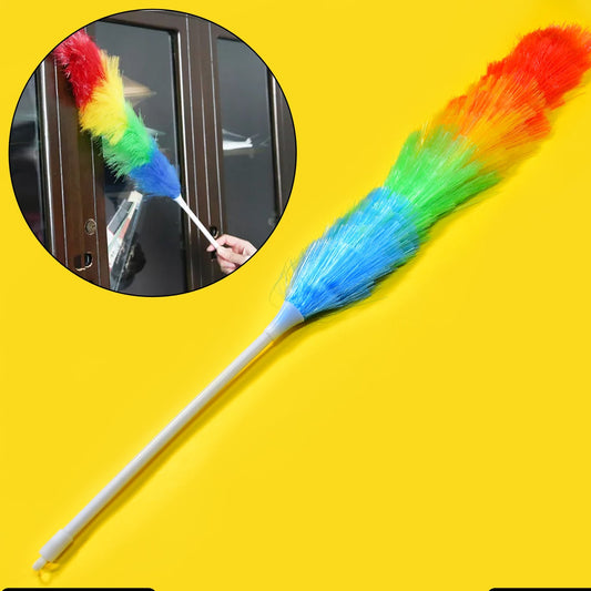 Colorful Feather Duster  Microfiber Duster For Cleaning  Dusting Stick  Dusting Brush - Happy Price - Image 1