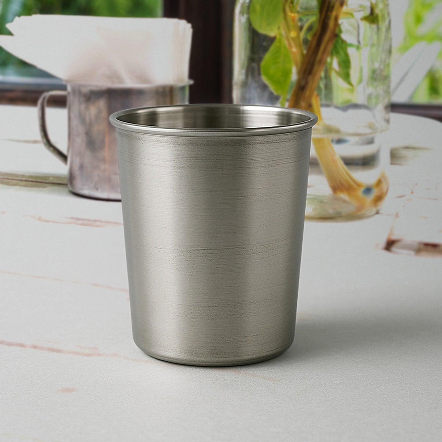 Small Stainless Steel Drinking Glass (1 Pc) - Happy Price - Image 7