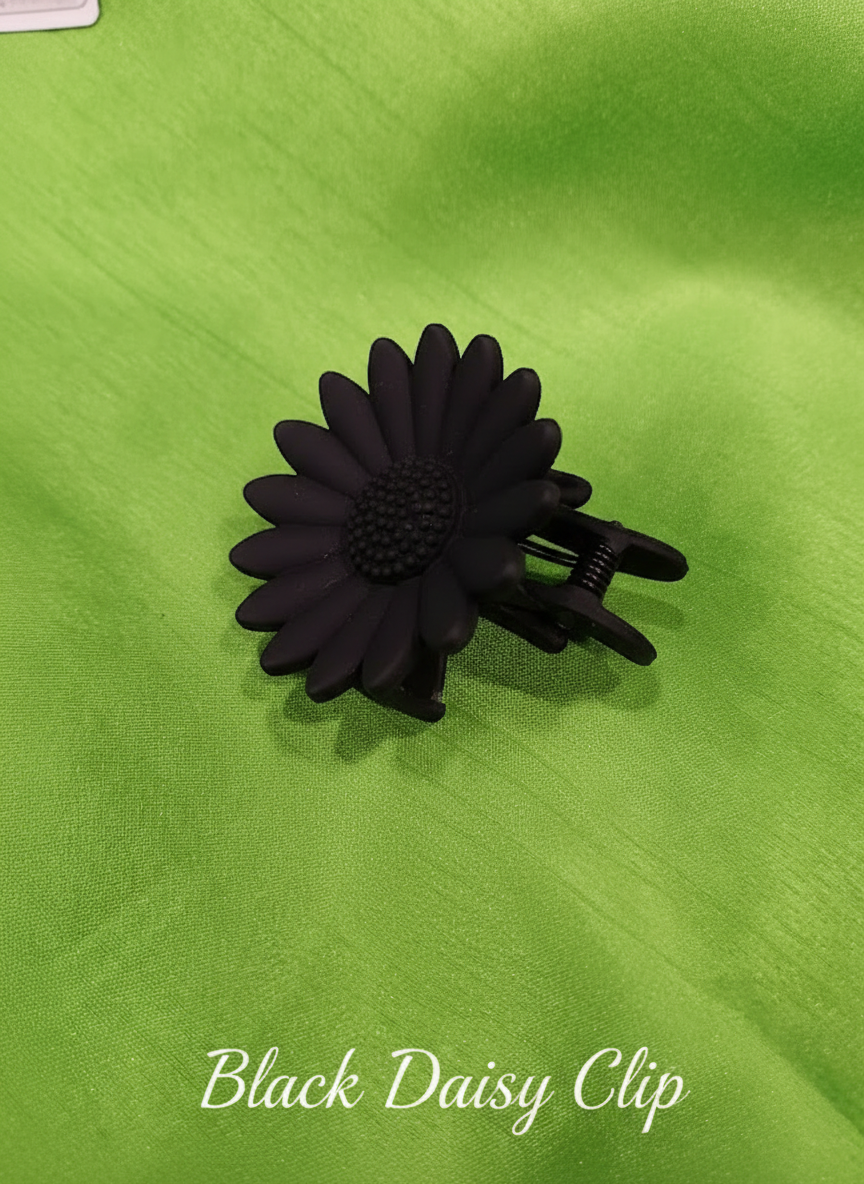 Flower Hair Clip & Stud Earrings Combo (5 Pcs) – 3 Hair Clips + 2 Earring Pairs