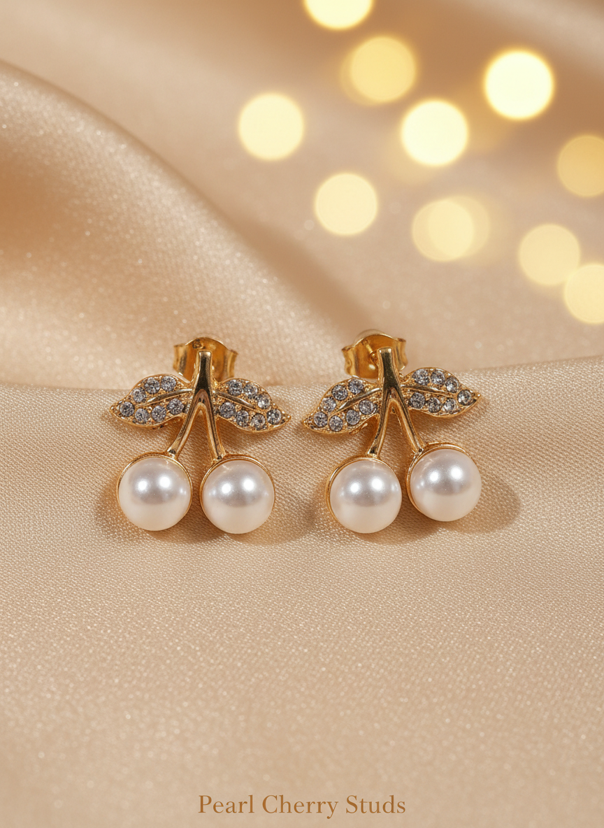 Flower Hair Clip & Stud Earrings Combo (5 Pcs) – 3 Hair Clips + 2 Earring Pairs