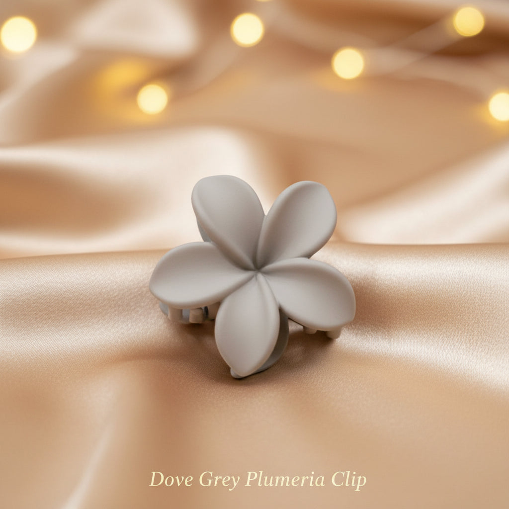 7-Piece Flower Hair Claw Clip Set – Daisy, Plumeria & Floral Designs