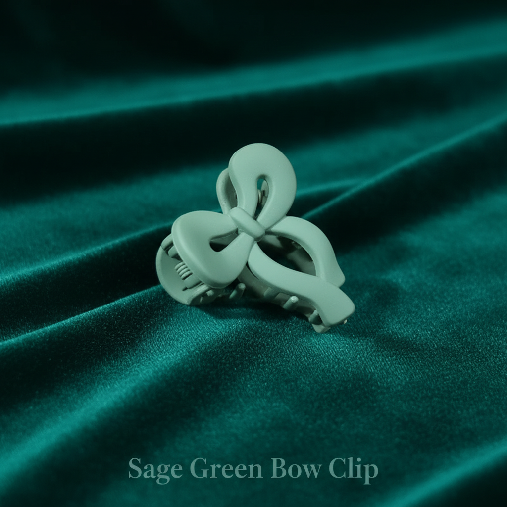 12-Piece Matte Bow Hair Claw Clip Combo Set – Assorted Colours