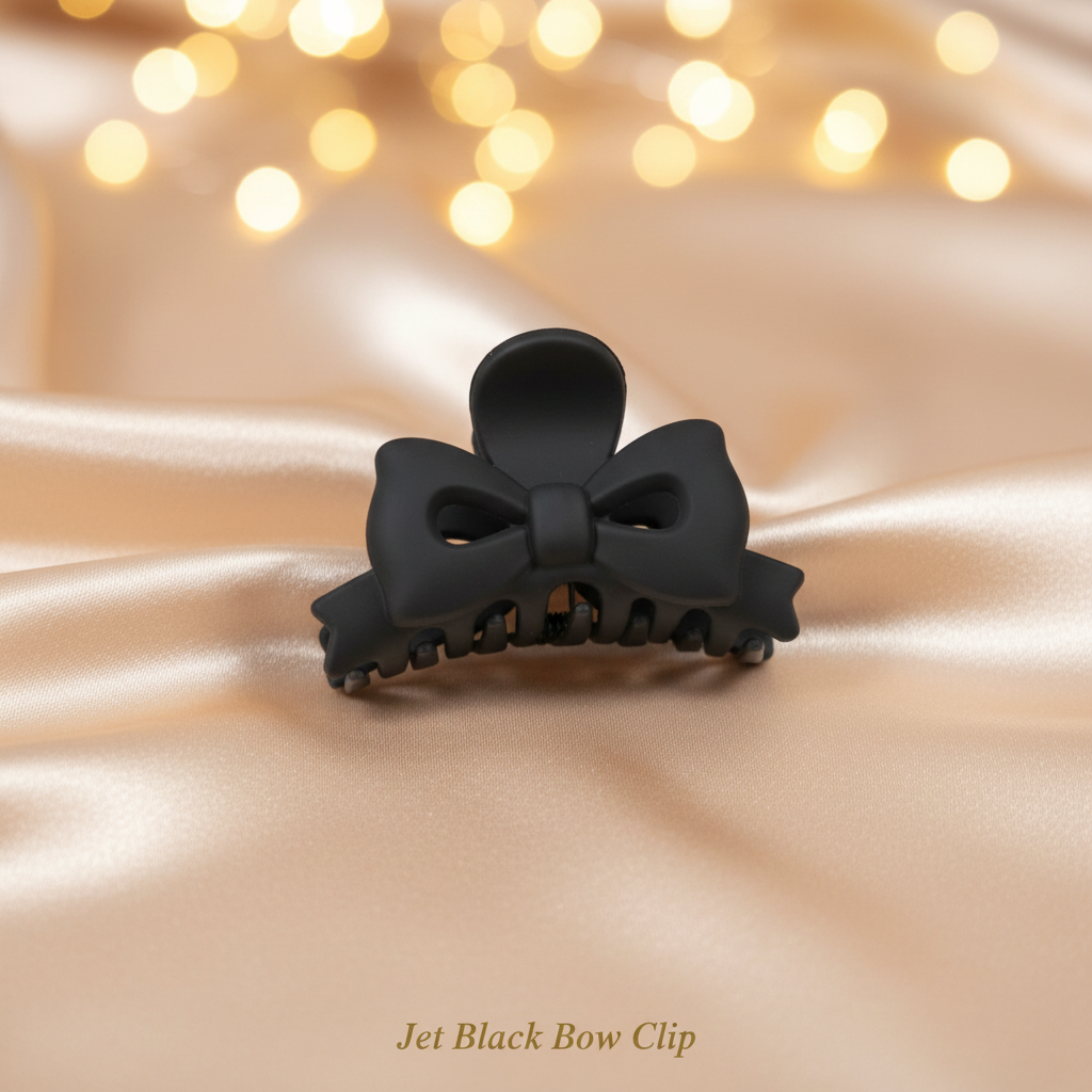 12-Piece Matte Bow Hair Claw Clip Combo Set – Assorted Colours