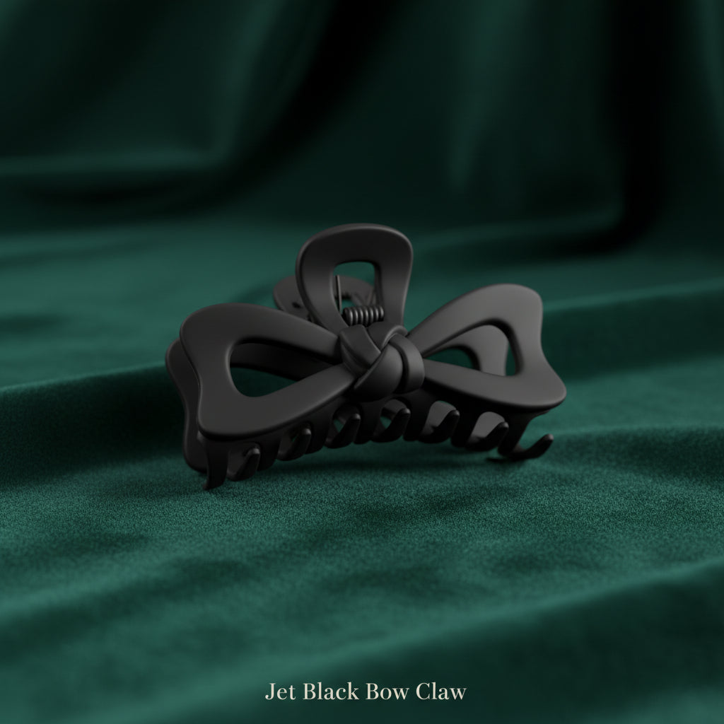 Bow Knot Mini Claw Clips – Set of 12 (Matte Neutral Tones)