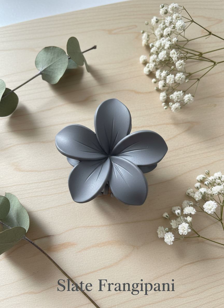 Bloom Trail 4-Piece Matte Flower Hair Claw Clip Set