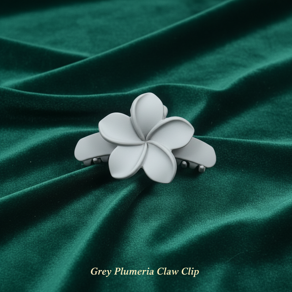 Floral Claw Clip Set of 6 – Daisy, Plumeria & Blossom Hair Clips