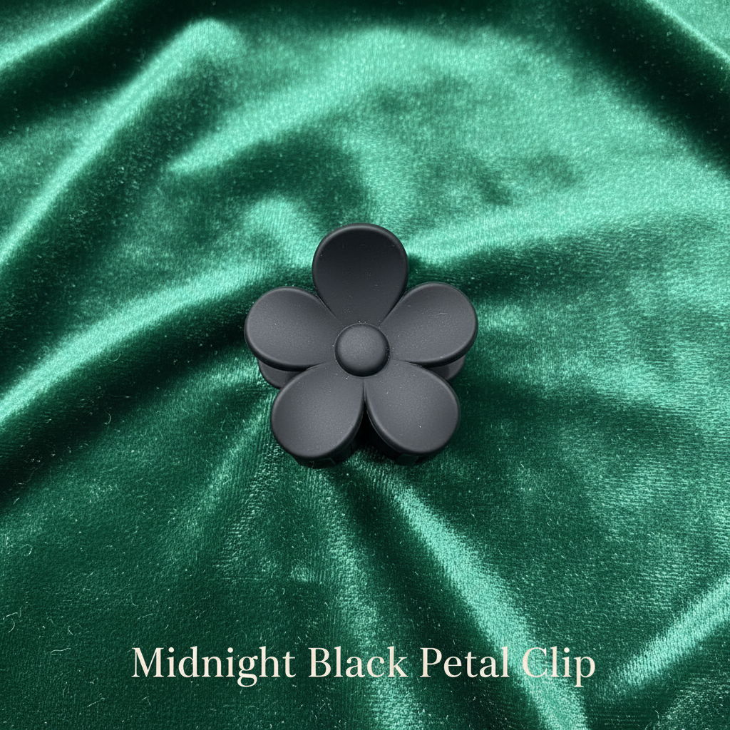 7-Piece Flower Hair Claw Clip Set – Daisy, Plumeria & Petal Mini Clutcher Clips