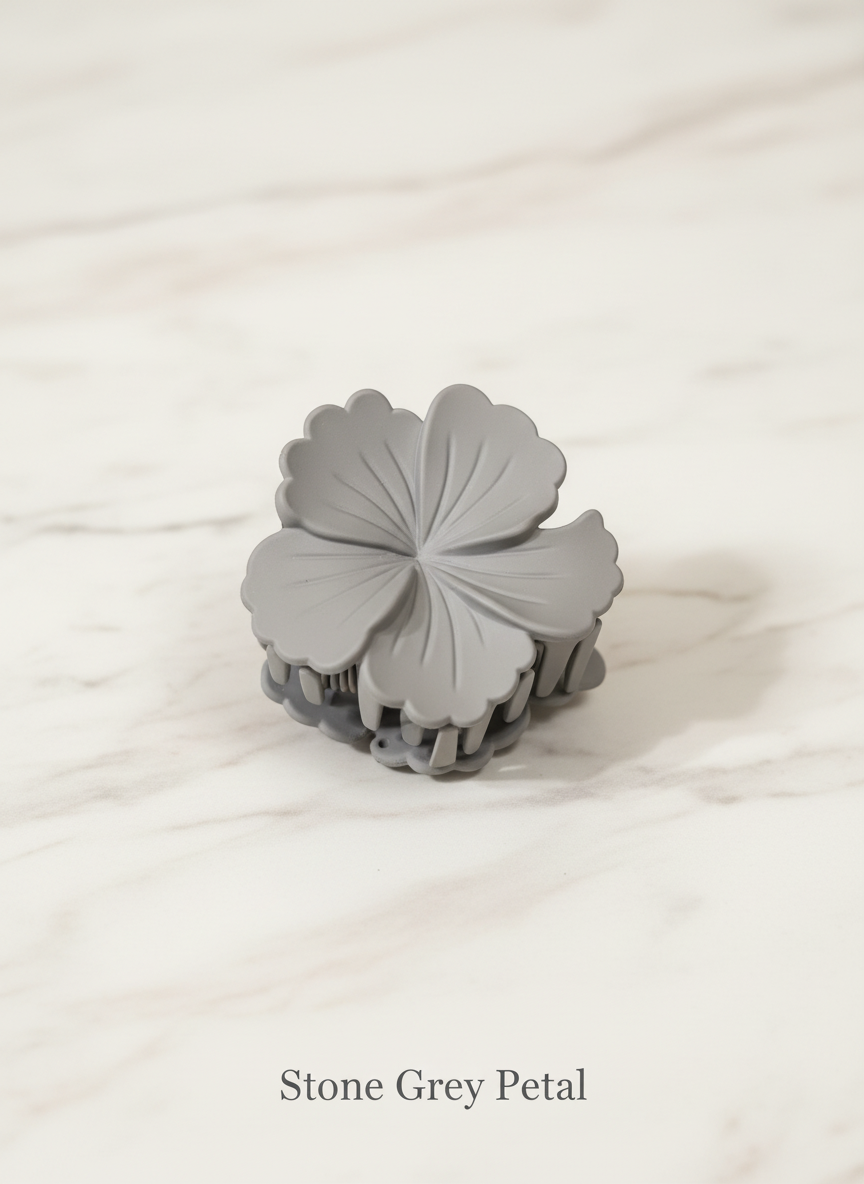 Bloom Garden Matte Flower Claw Clips – Set of 4