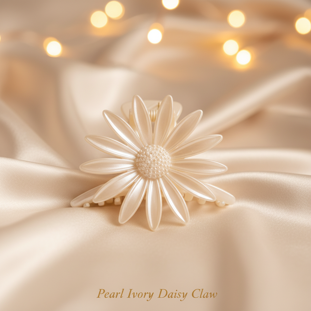 Floral Hair Claw Clips (Set of 6) – Daisy & Blossom Multicolor Clutchers
