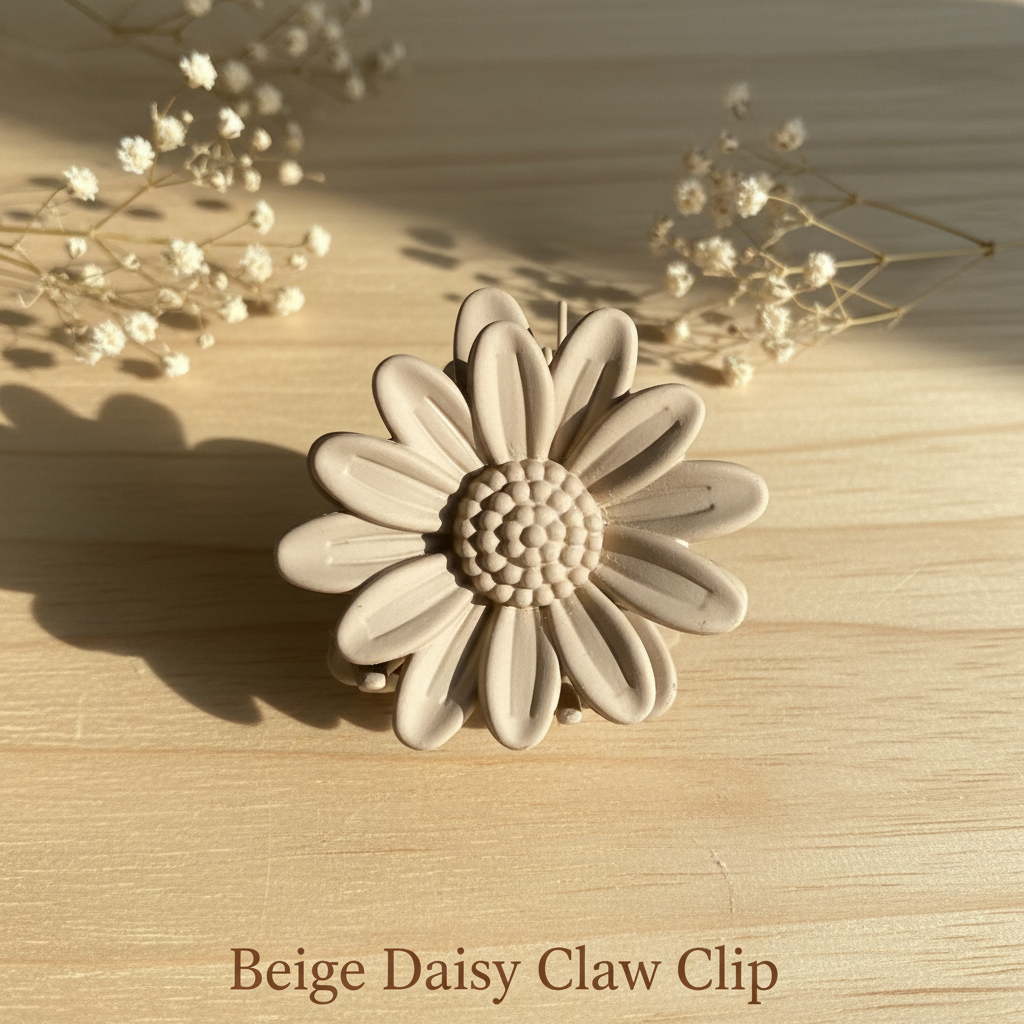 Floral Claw Clip Set of 6 – Daisy, Plumeria & Blossom Hair Clips