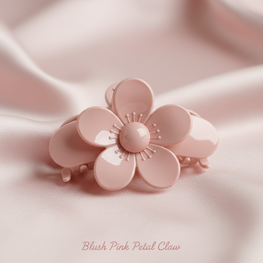 Floral Hair Claw Clips (Set of 6) – Daisy & Blossom Multicolor Clutchers