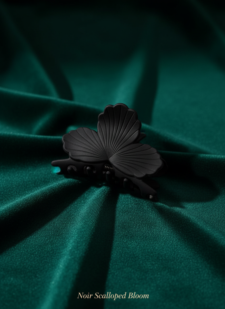 Bloom Trail 4-Piece Matte Flower Hair Claw Clip Set