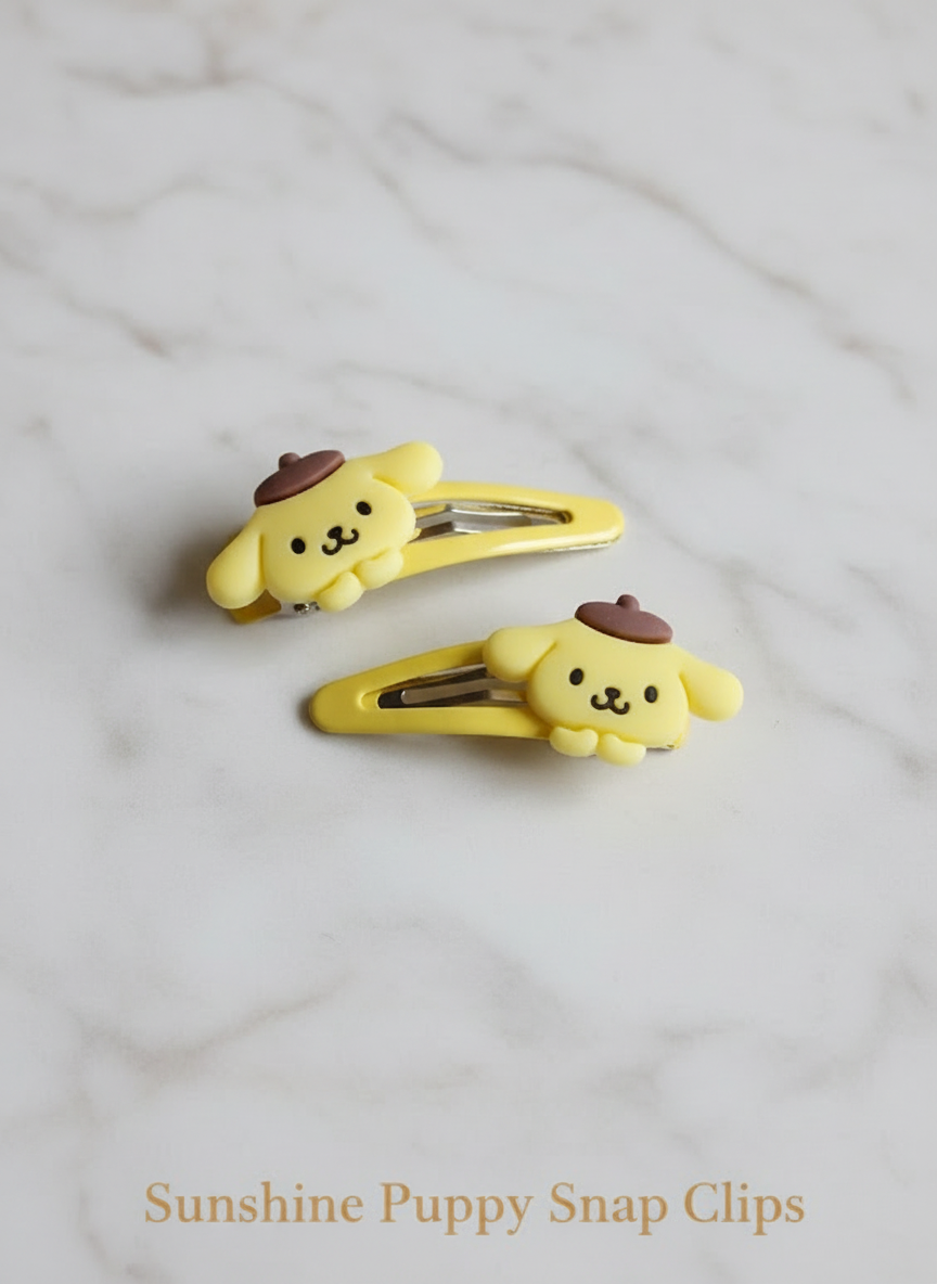 Cartoon Hair Accessories Gift Combo - 19 Pcs Clips & Ties for Girls