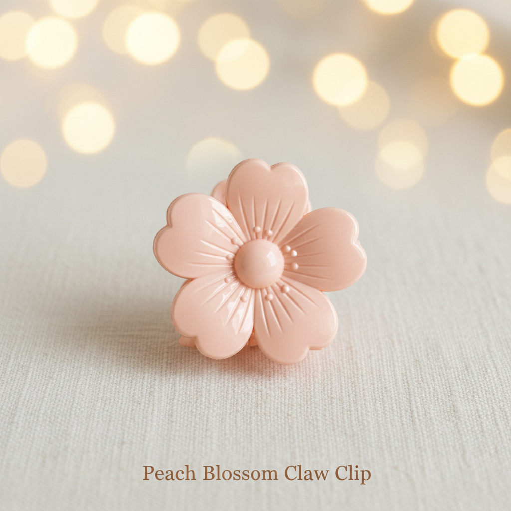 Floral Claw Clip Set of 6 – Daisy, Plumeria & Blossom Hair Clips